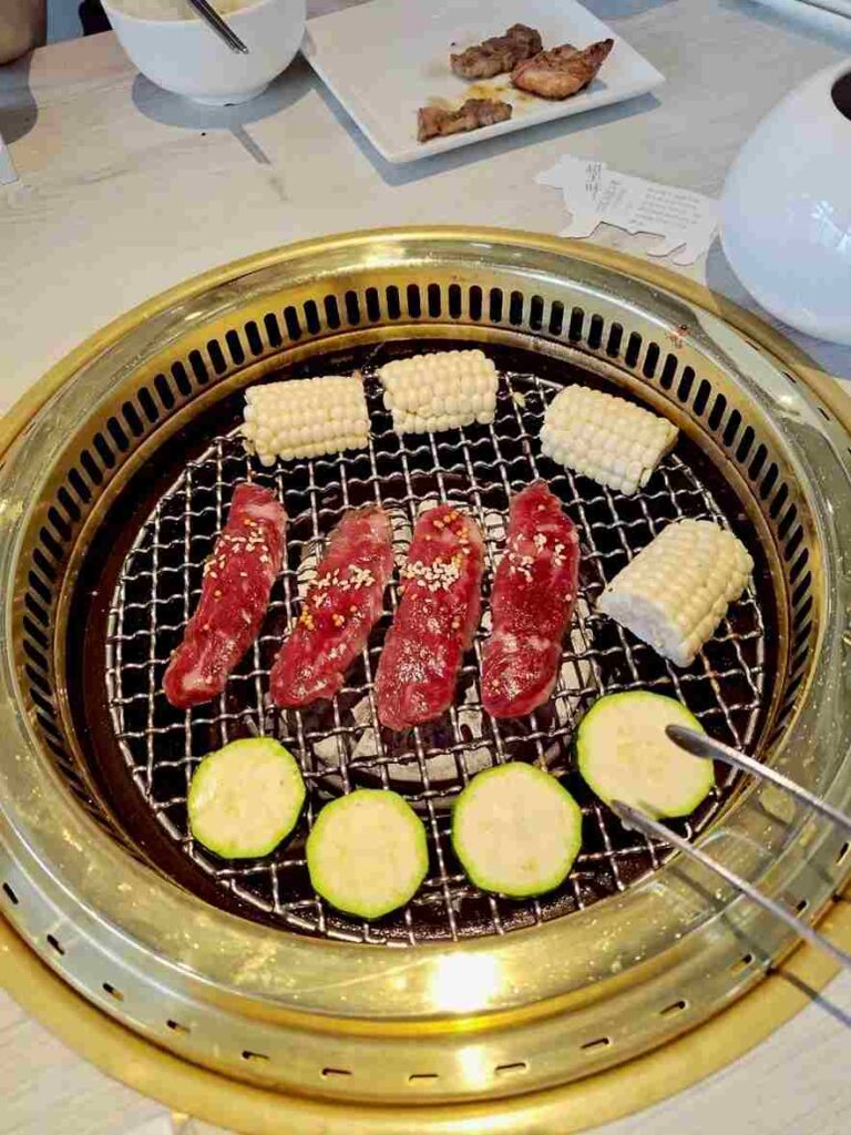 三山燒肉烤玉米、櫛瓜